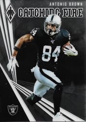 2019 Panini Phoenix Catching Fire Antonio Brown #10 card
