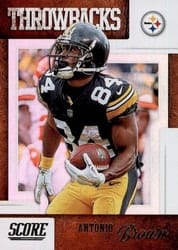 2019 Score Throwbacks Antonio Brown #T-20 card