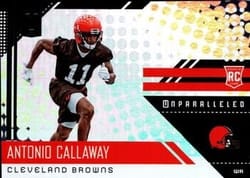 2018 Panini Unparalleled Base Set Antonio Callaway #296 card