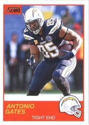 2019 Score Base Set Antonio Gates #31 card