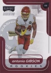 2020 Panini Chronicles Playoff Momentum SSD Rookies Antonio Gibson #M-17 card