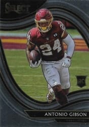 2020 Panini Select Base Set Antonio Gibson #372 card
