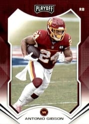 2021 Panini Playoff Base Set Antonio Gibson #122 card