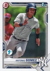 2021 Bowman 1st Edition Base Set Antonio Gomez #BP-82 card