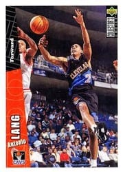 1996-97 Collector's Choice Base Set Antonio Lang #224 card