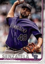 2019 Topps Base Set Antonio Senzatela #181 card