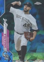 2020 Topps Chrome Update Sapphire Edition Base Set Antonio Senzatela #U-40 card