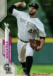 2020 Topps Update Base Set Antonio Senzatela #U-40 card