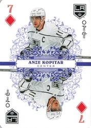 2022-23 O-Pee-Chee Playing Cards Anze Kopitar #7-DIAMONDS card