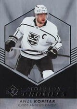 2022 SP Authentic Profiles Anze Kopitar Patterned Foilboard #AP-6 card
