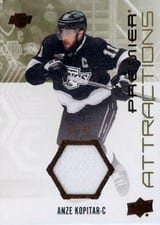 2024-25 Upper Deck Premier Premier Attractions Jersey Anze Kopitar #PA-AK card