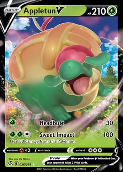Fusion Strike Appletun V #26 card