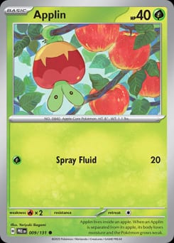 Prismatic Evolutions Applin #9 card