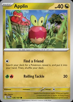 Twilight Masquerade Applin #126 card