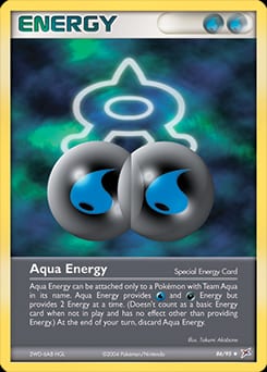 2004 Team Magma vs Team Aqua Aqua Energy #86 card