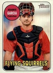 2018 Topps Heritage Minor League Base Set Aramis Garcia #57 card