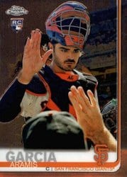 2019 Topps Chrome Base Set Aramis Garcia #129 card