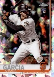 2019 Topps Chrome Sapphire Edition Base Set Aramis Garcia #659 card