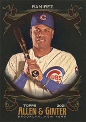 2021 Topps Allen & Ginter X Base Set Aramis Ramirez #168 card