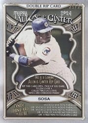 2024 Topps Allen & Ginter Double Rip Cards Aramis Ramirez / Sammy Sosa (Chicago Cubs) #DRIP-SR card