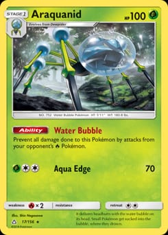 Ultra Prism Araquanid #17 card