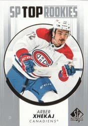 2022-23 SP Authentic Top Rookies Arber Xhekaj #TR-26 card