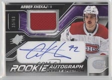 2022-23 SPx Rookie Autograph Jersey Arber Xhekaj #AX card
