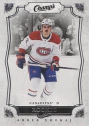 2022-23 Upper Deck Champs Rookies Arber Xhekaj #C-12 card