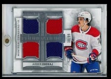 2022-23 Upper Deck The Cup Foundations Quad Jersey Arber Xhekaj #F-AX card
