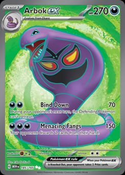 2023 151 Arbok ex #185 card