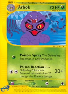 2002 Expedition Base Set Arbok #35 card
