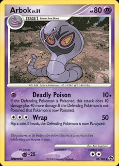 2008 Great Encounters Arbok #33 card