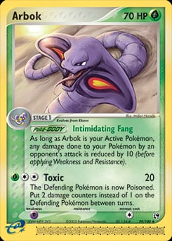2003 Sandstorm Arbok #29 card