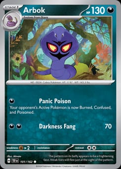 2024 Temporal Forces Arbok #101 card