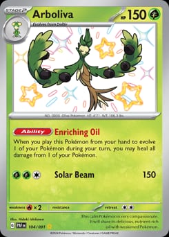 Paldean Fates Arboliva #104 card