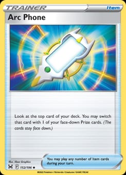 Lost Origin Arc Phone #152 card