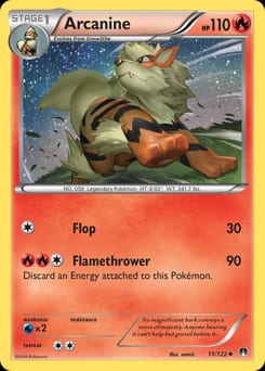 2016 BREAKpoint Arcanine #11 card
