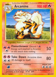 2002 Legendary Collection Arcanine #36