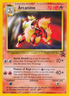 1999 Wizards Black Star Promos Arcanine #6