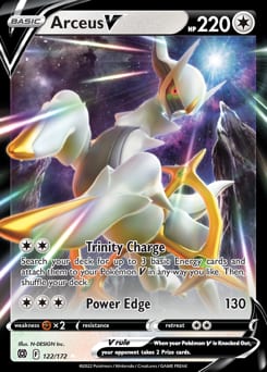 Brilliant Stars Arceus V #122 card