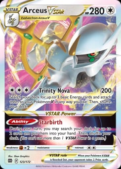 Brilliant Stars Arceus VSTAR #123 card