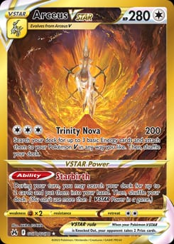 Crown Zenith Galarian Gallery Arceus VSTAR #GG70 card