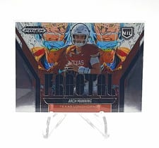 Arch Manning 2025 Panini Prizm Black Fractal card