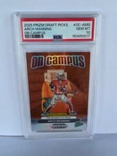 Arch Manning 2025 Panini Prizm Draft Picks On Campus card