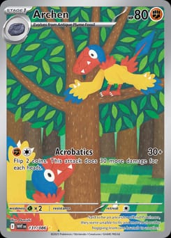 White Flare Archen #131 card