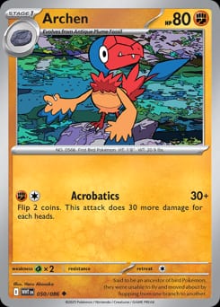 White Flare Archen #50 card