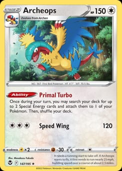 2022 Silver Tempest Archeops #147 card