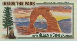2022 Topps Allen & Ginter Chrome Inside the Park Minis Arches National Park #ITP-23 card