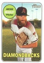2018 Topps Heritage Base Set Archie Bradley #178 card