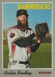 2019 Topps Heritage Base Set Archie Bradley #81 card